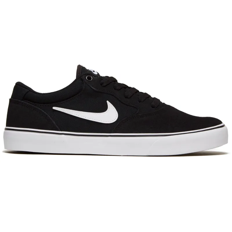 Nike SB Chron 2 Shoes - Black/White/Black sold by CCS