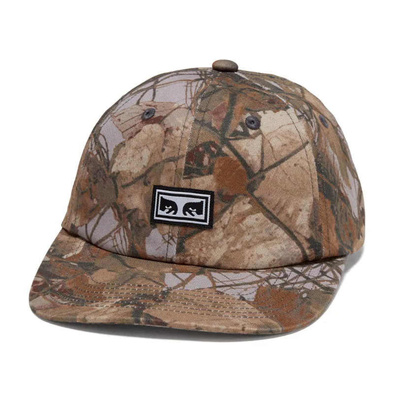Obey Icon Eyes 6 Panel Velcro Hat - Fence Camo Multi made by Obey