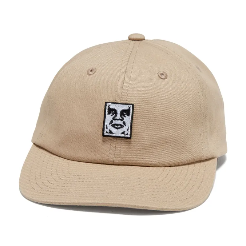 Obey Icon Patch Panel Strapback Hat - Khaki sold by CCS