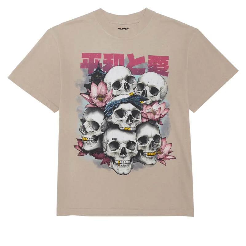 DGK Peace And Love T-Shirt - Tan sold by CCS