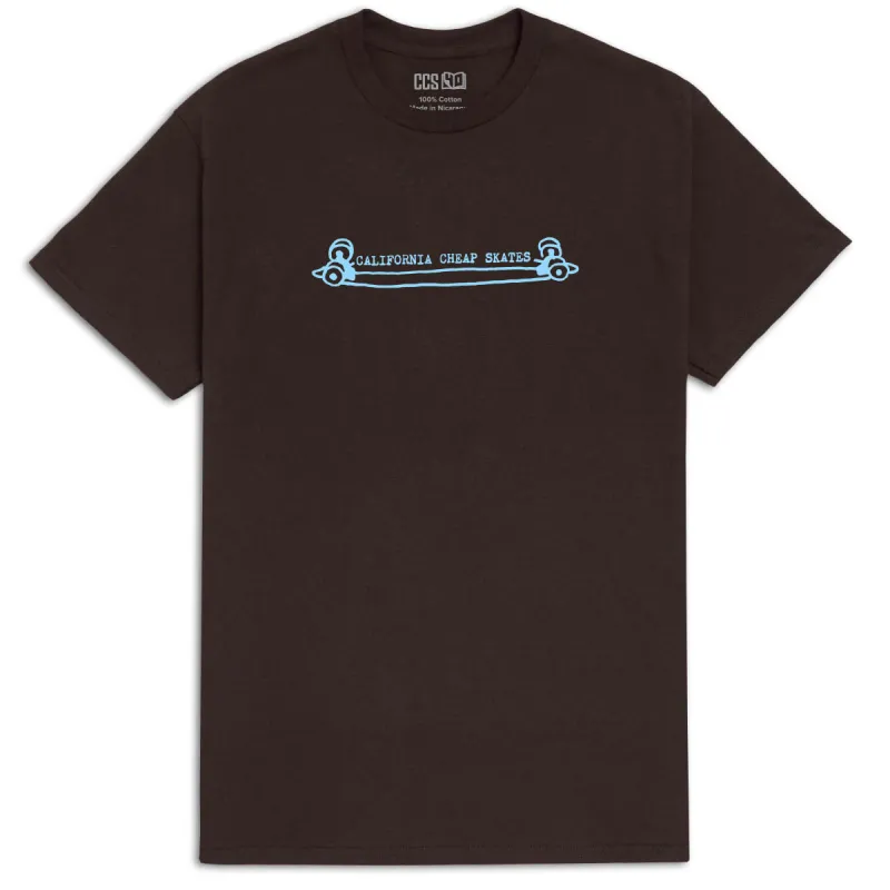 CCS Heritage Cheap Skates T-Shirt - Brown sold by CCS
