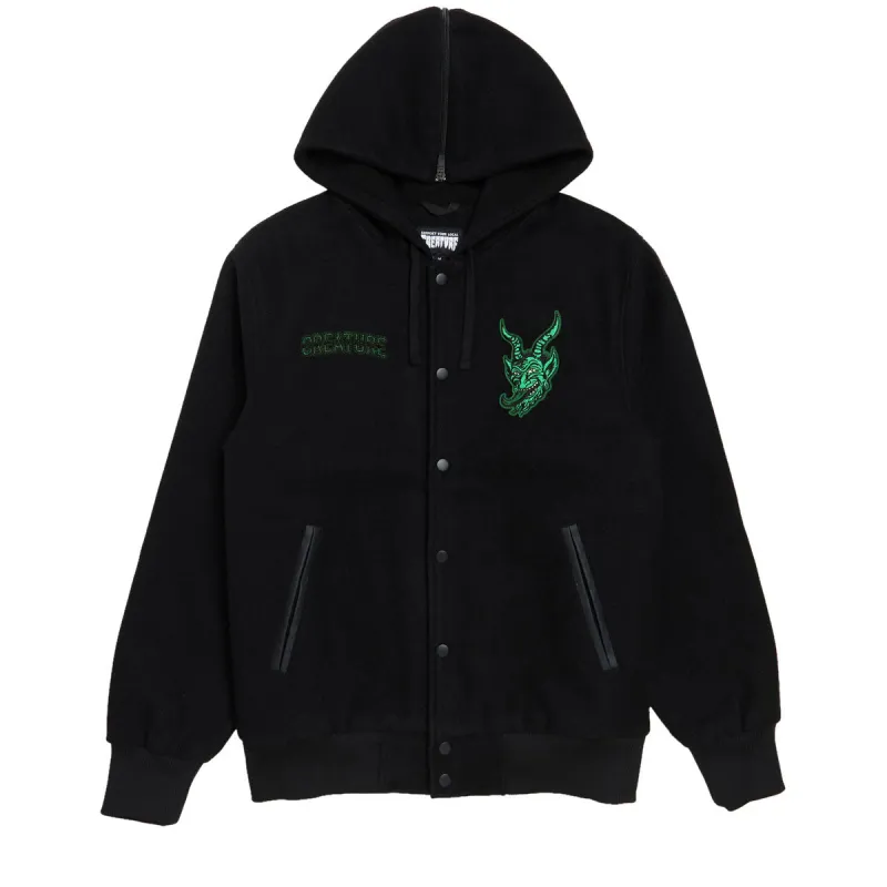 Creature Drop Out Varsity Jacket - Black sold by CCS