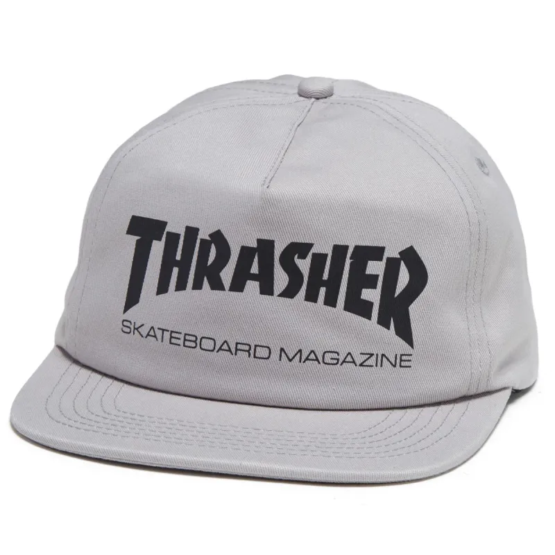 Thrasher Skate Mag Snapback Hat - Grey/Black sold by CCS