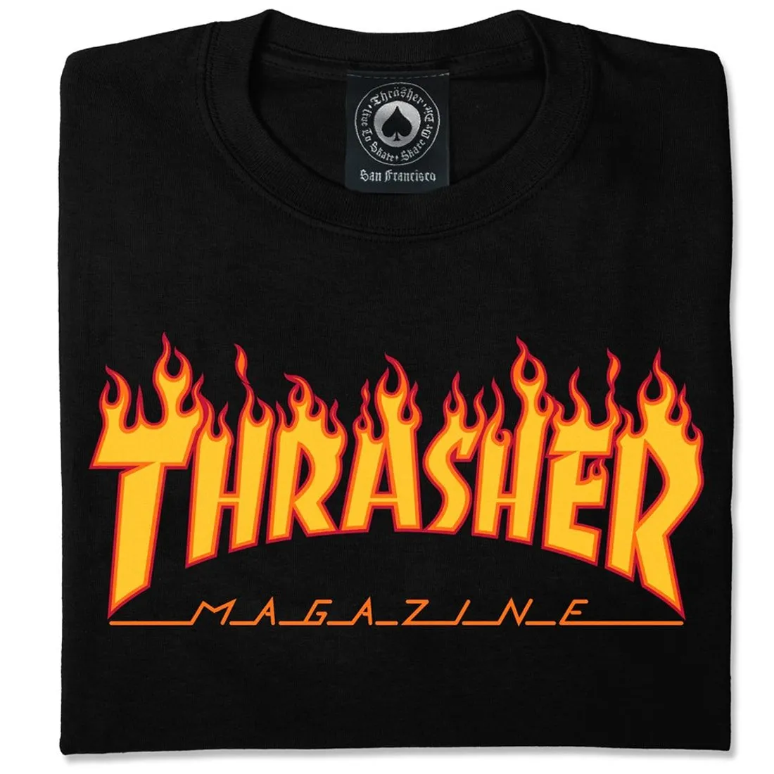Thrasher Flame T-Shirt - Black sold by CCS product image thumbnail 2