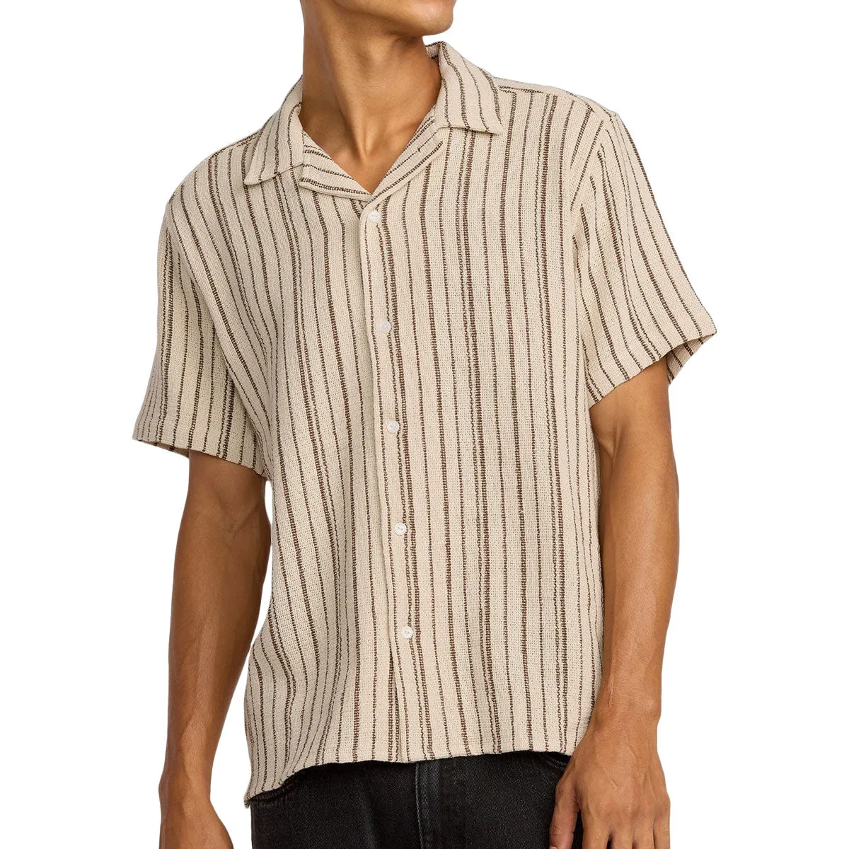 RVCA Vacancy Stripe Shirt - Ceramic sold by CCS