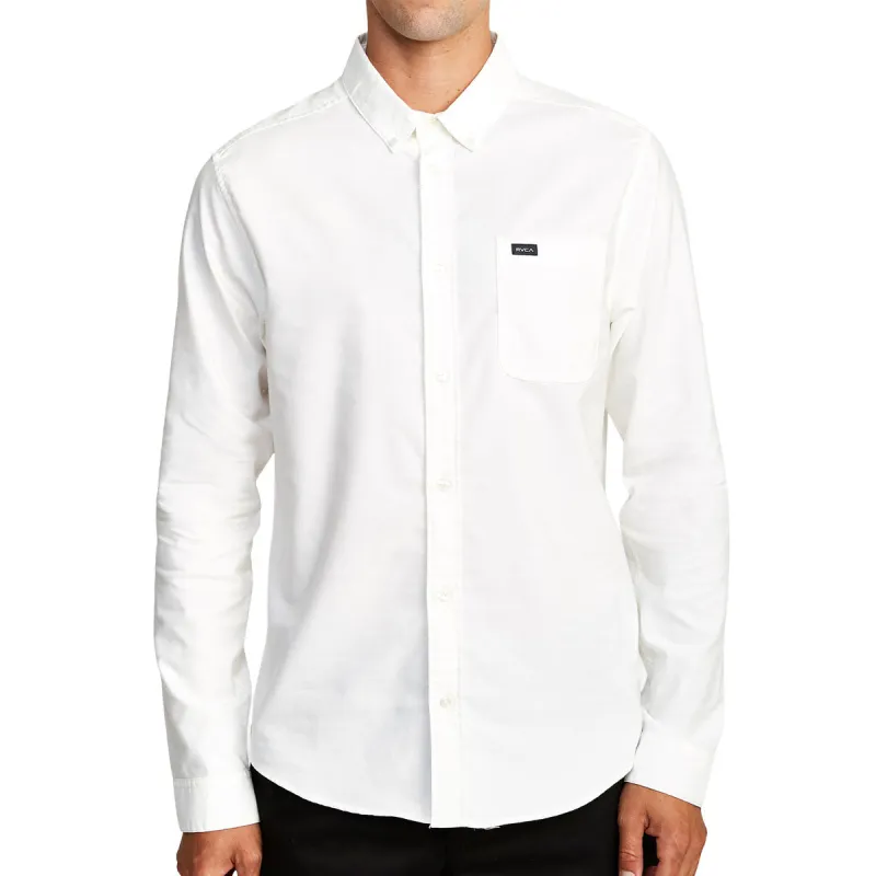 RVCA Thatll Do Stretch Long Sleeve Woven Shirt - White II made by RVCA