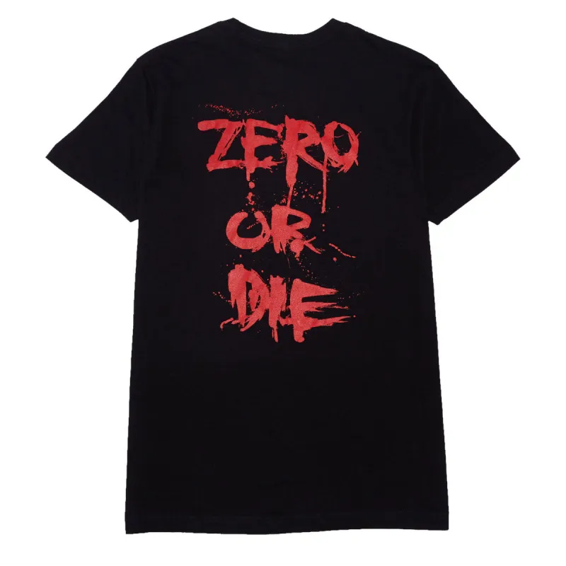 Zero Or Die T-Shirt - Black/Red sold by CCS