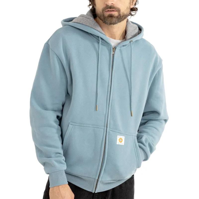 Rhythm Thermal Fleece Zip Up Hoodie - Slate sold by CCS
