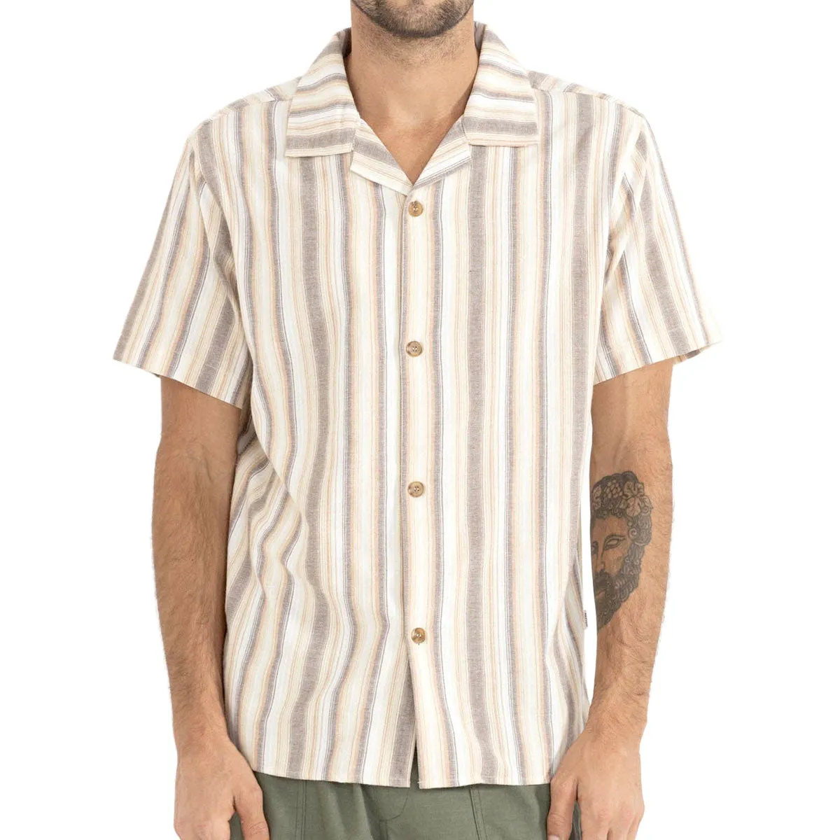 Rhythm Vacation Stripe Shirt - Tobacco sold by CCS