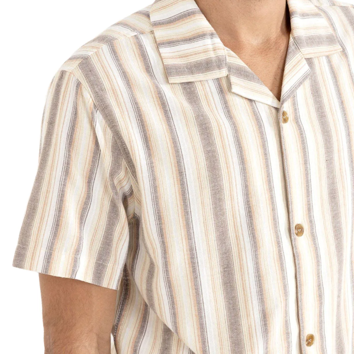 Rhythm Vacation Stripe Shirt - Tobacco sold by CCS product image thumbnail 3