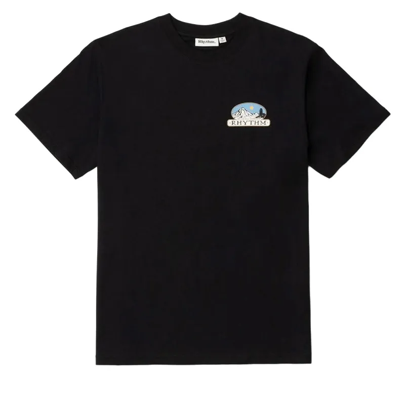 Rhythm Horizon T-Shirt - Black made by Rhythm.