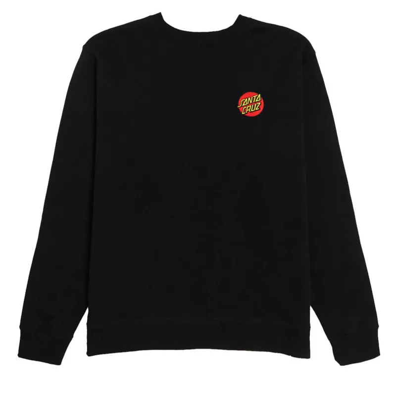 Santa Cruz Cruz Embroidered Sweatshirt - Black sold by CCS