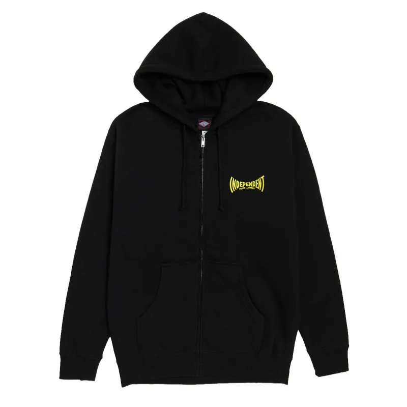 Independent Manufactured Span Zip Up Hoodie - Black sold by CCS