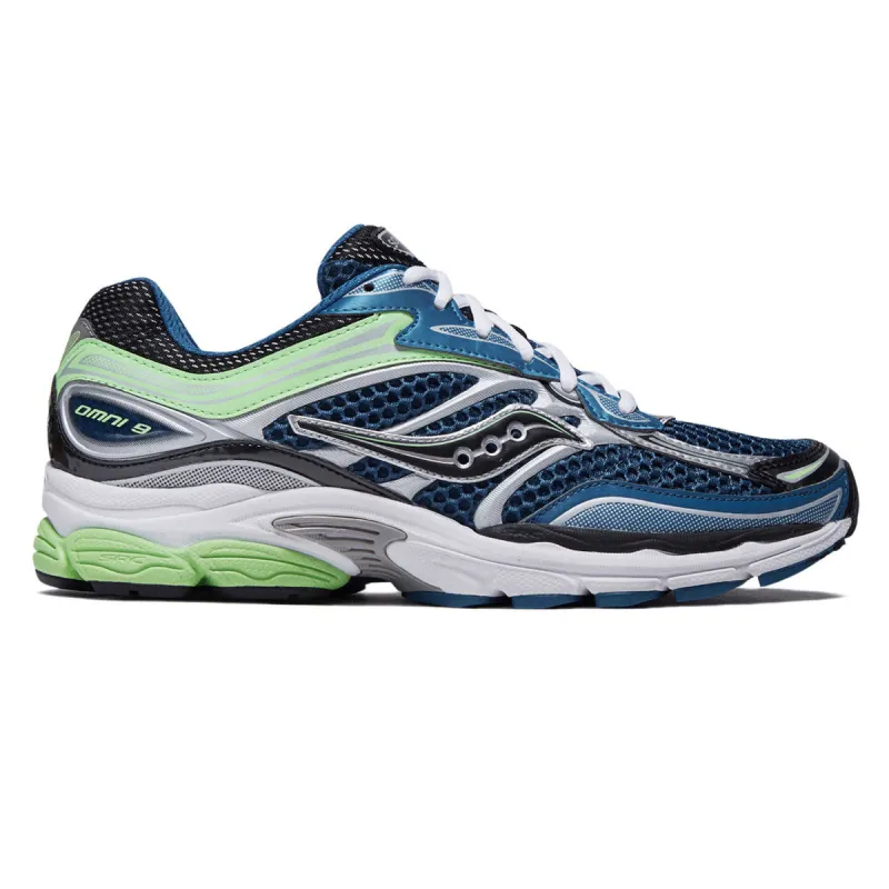 Saucony Progrid Omni 9 Shoes - Blue/Lime made by Saucony