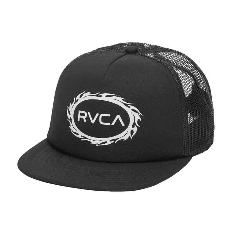 RVCA Tribal Spin Foamy Trucker Hat - Black sold by CCS
