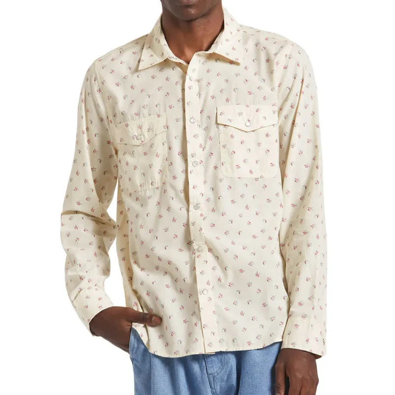 Brixton Wayne Long Sleeve Shirt - Whitecap sold by CCS
