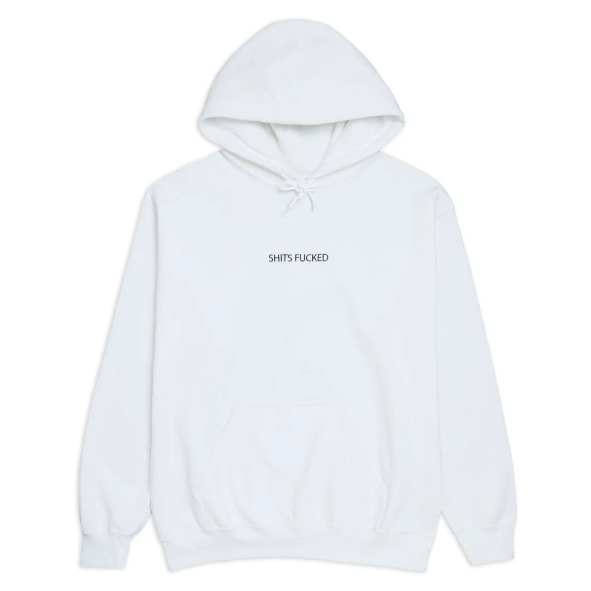 Designer Trash Shits Fucked Hoodie - White sold by CCS