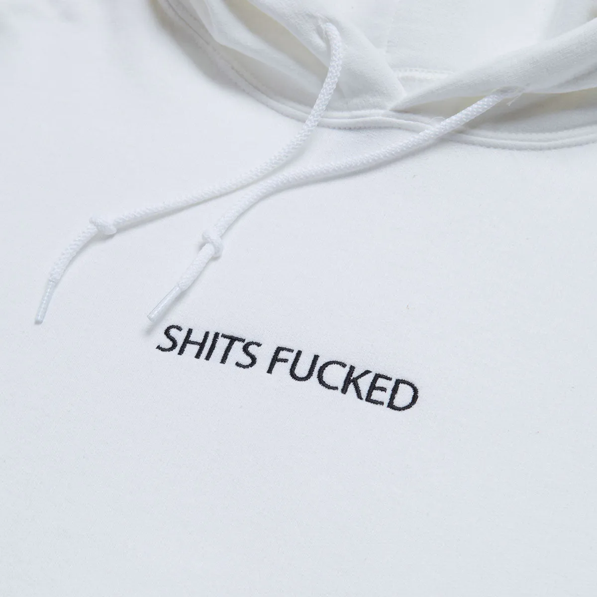 Designer Trash Shits Fucked Hoodie - White sold by CCS product image thumbnail 2
