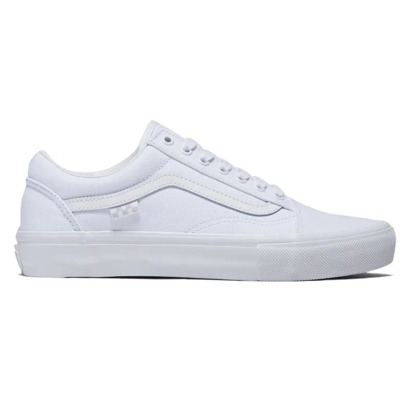 Vans Skate Old Skool Shoes - Canvas True White sold by CCS