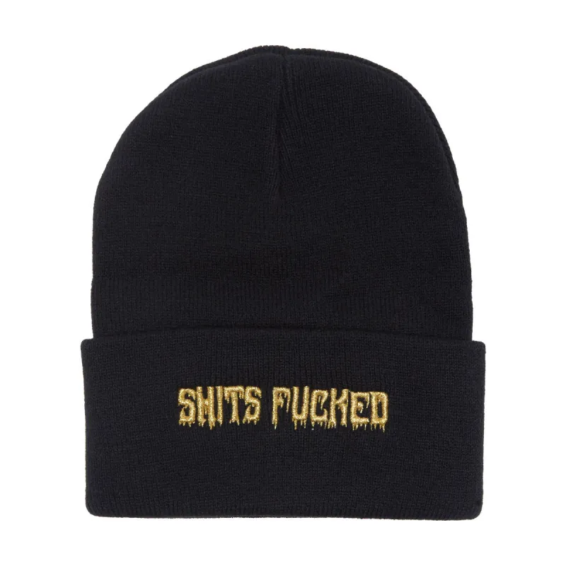 Designer Trash Shits Dripped Beanie - Black sold by CCS