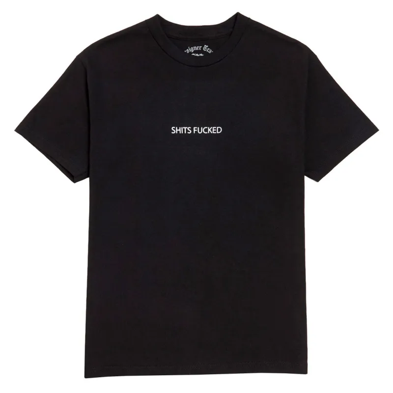 Designer Trash Shits Fucked T-Shirt - Black sold by CCS