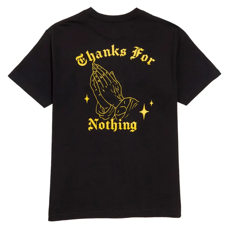 Designer Trash Thanks For Nothing T-Shirt - Black sold by CCS