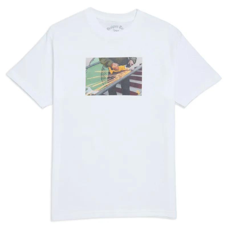 Designer Trash Cutter T-Shirt - White made by CCS