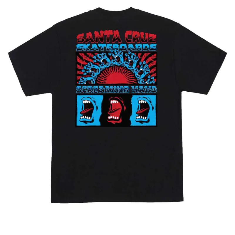 Santa Cruz Screaming Connect T-Shirt - Black made by Santa Cruz Skateboards