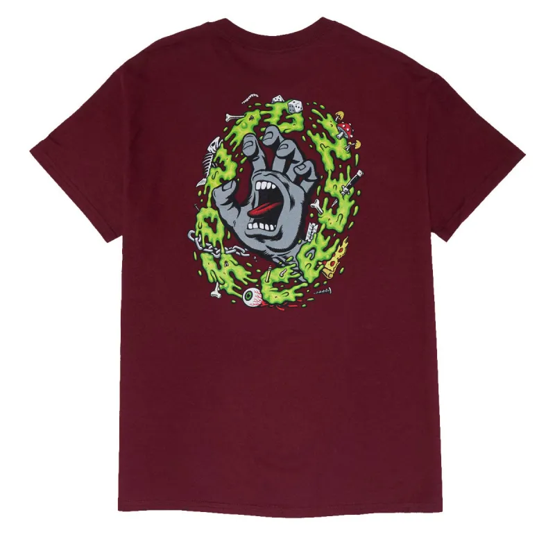 Santa Cruz Slime Scream T-Shirt - Maroon sold by CCS