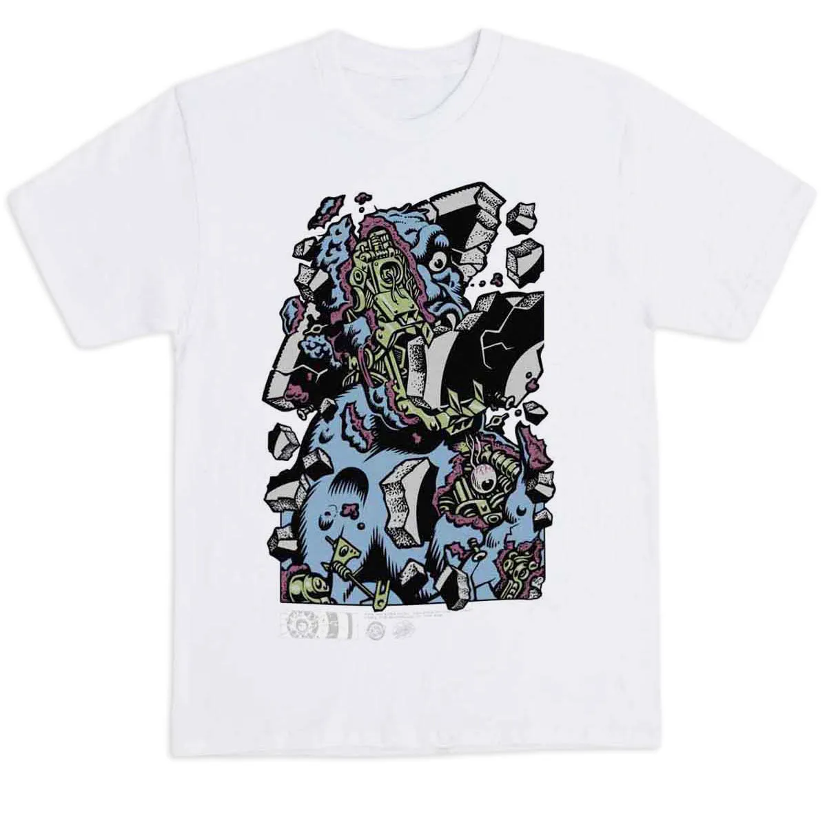 Santa Cruz Roskopp Macro Front T-Shirt - Black sold by CCS product image thumbnail 2
