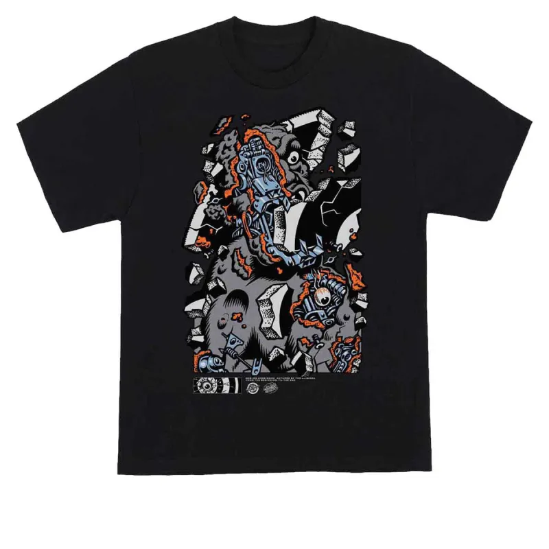 Santa Cruz Roskopp Macro Front T-Shirt - Black made by Santa Cruz Skateboards