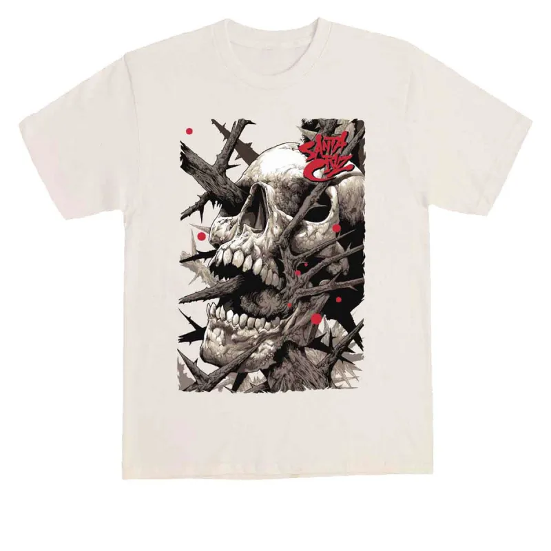 Santa Cruz Pace Deathtrap Oversized T-Shirt - Natural made by Santa Cruz Skateboards