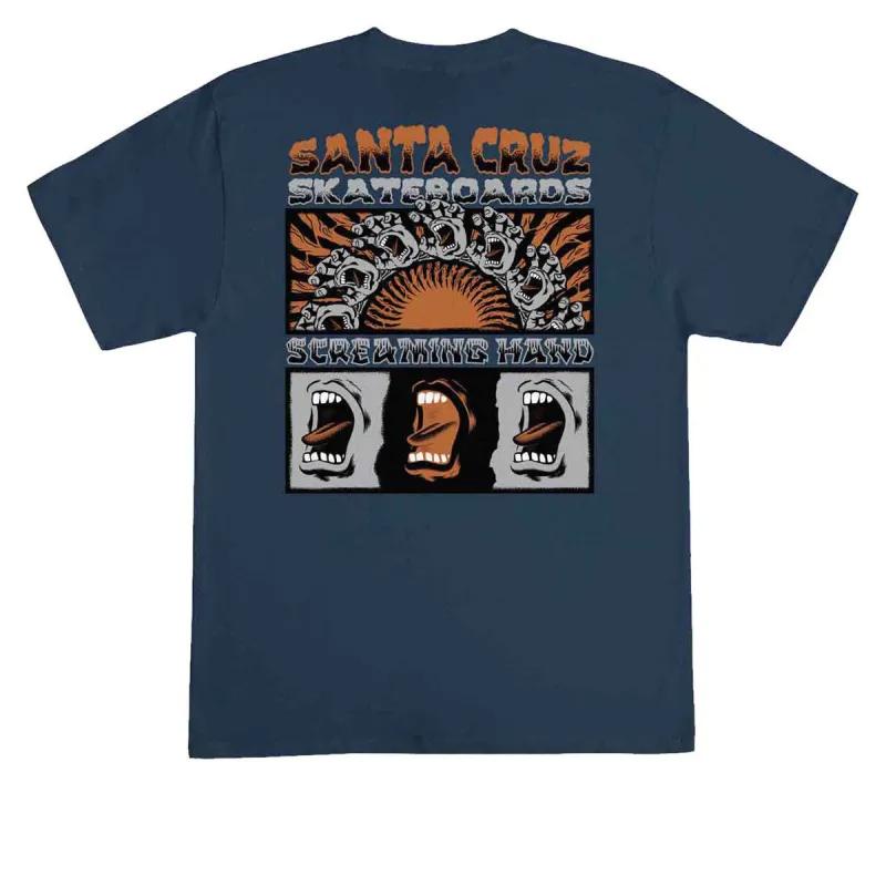 Santa Cruz Screaming Connect T-Shirt - Blue Dusk made by Santa Cruz Skateboards