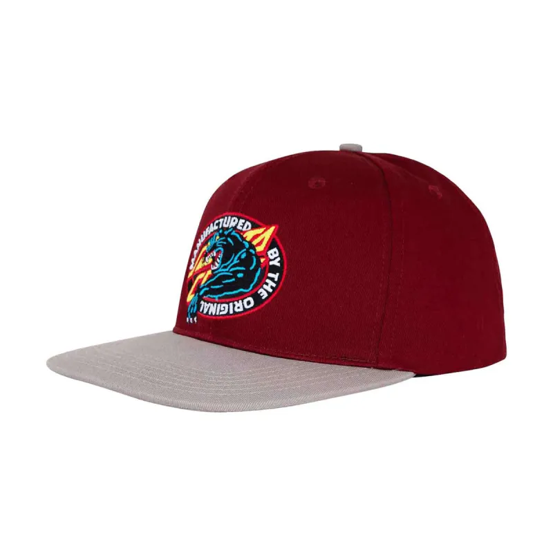 Santa Cruz Natas MFG Panther Snapback Hat - Maroon/Grey sold by CCS