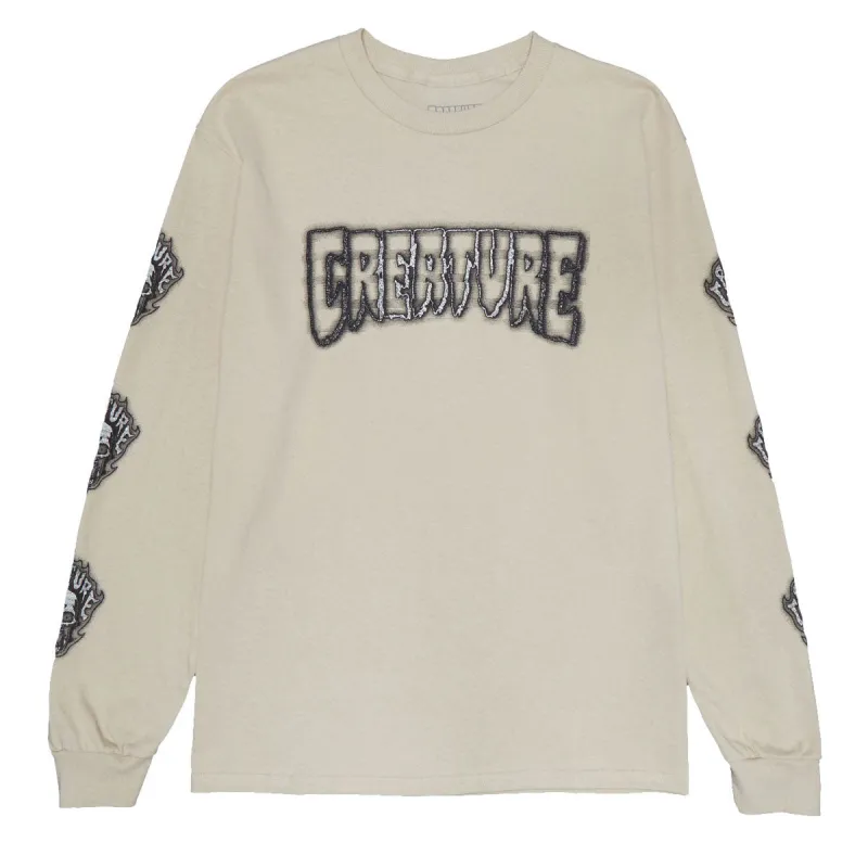 Creature Bonehead Glitch Long Sleeve T-Shirt - Sand sold by CCS