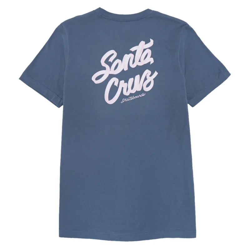 Santa Cruz Womens Ribbon Script Relaxed T-Shirt - Slate sold by CCS