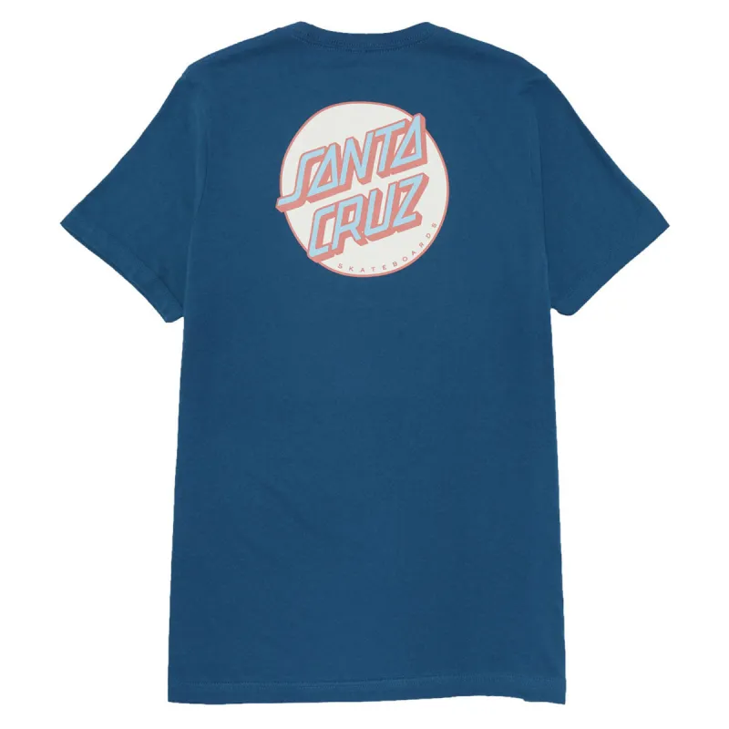 Santa Cruz Womens Other Dot Chest Relaxed T-Shirt - Deep Teal sold by CCS