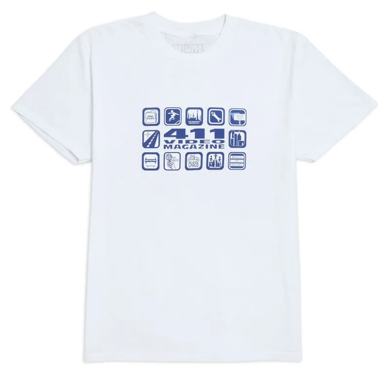 411VM Icons T-Shirt - White made by CCS