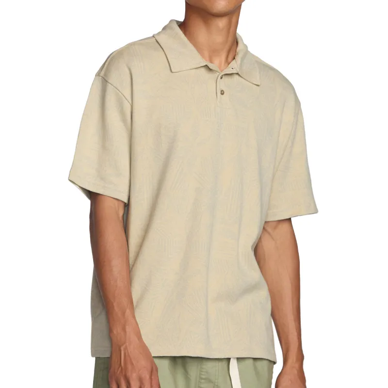 RVCA Leaf Lines Polo Shirt - Ceramic made by RVCA