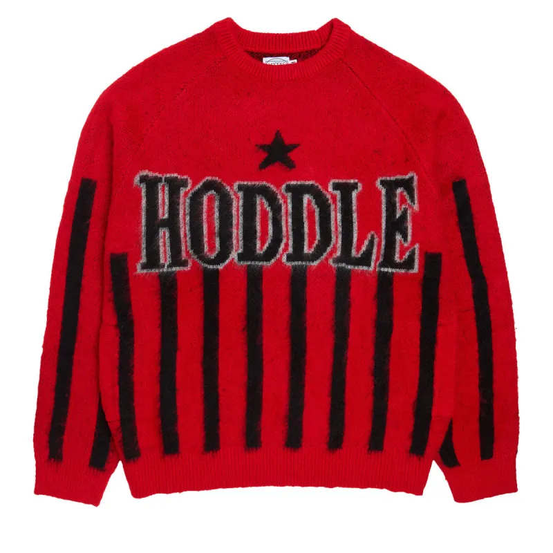 Hoddle Star Above Mohair Sweater - Red sold by CCS