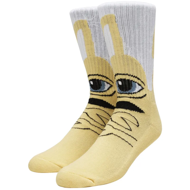 Toy Machine Sect Hug Socks - Yellow sold by CCS