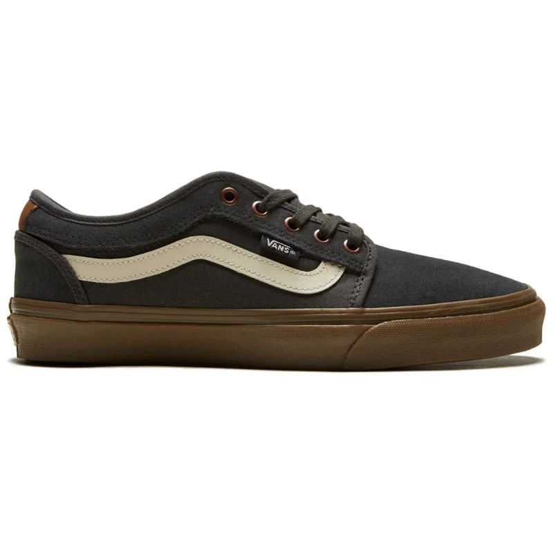 Vans Skate Chukka Low Sidestripe Shoes - Herringbone Dark Grey/Gum sold by CCS