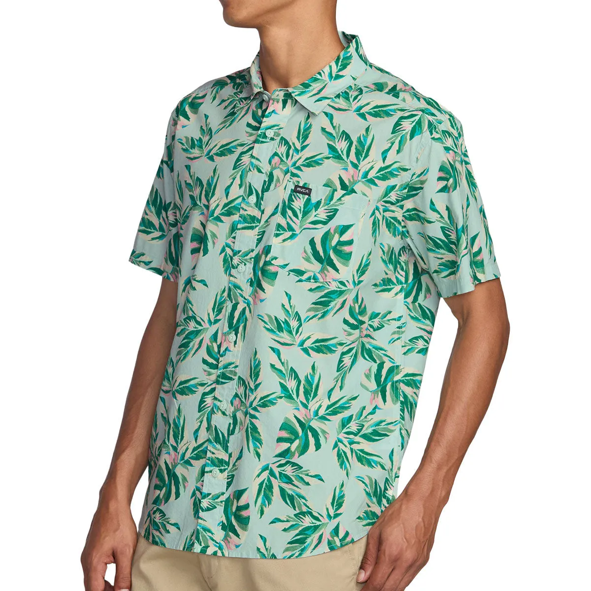 RVCA Morning Glory Shirt - Green Tea sold by CCS product image thumbnail 4
