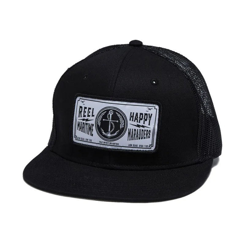 Reel Happy Anchor Trucker Hat - Black sold by CCS