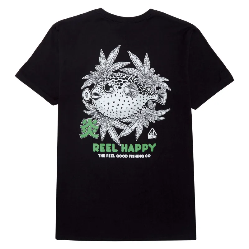 Reel Happy Puff Puff Blaze T-Shirt - Black sold by CCS