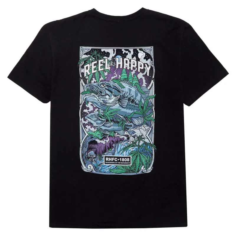 Reel Happy Night Trippers T-Shirt - Black made by CCS