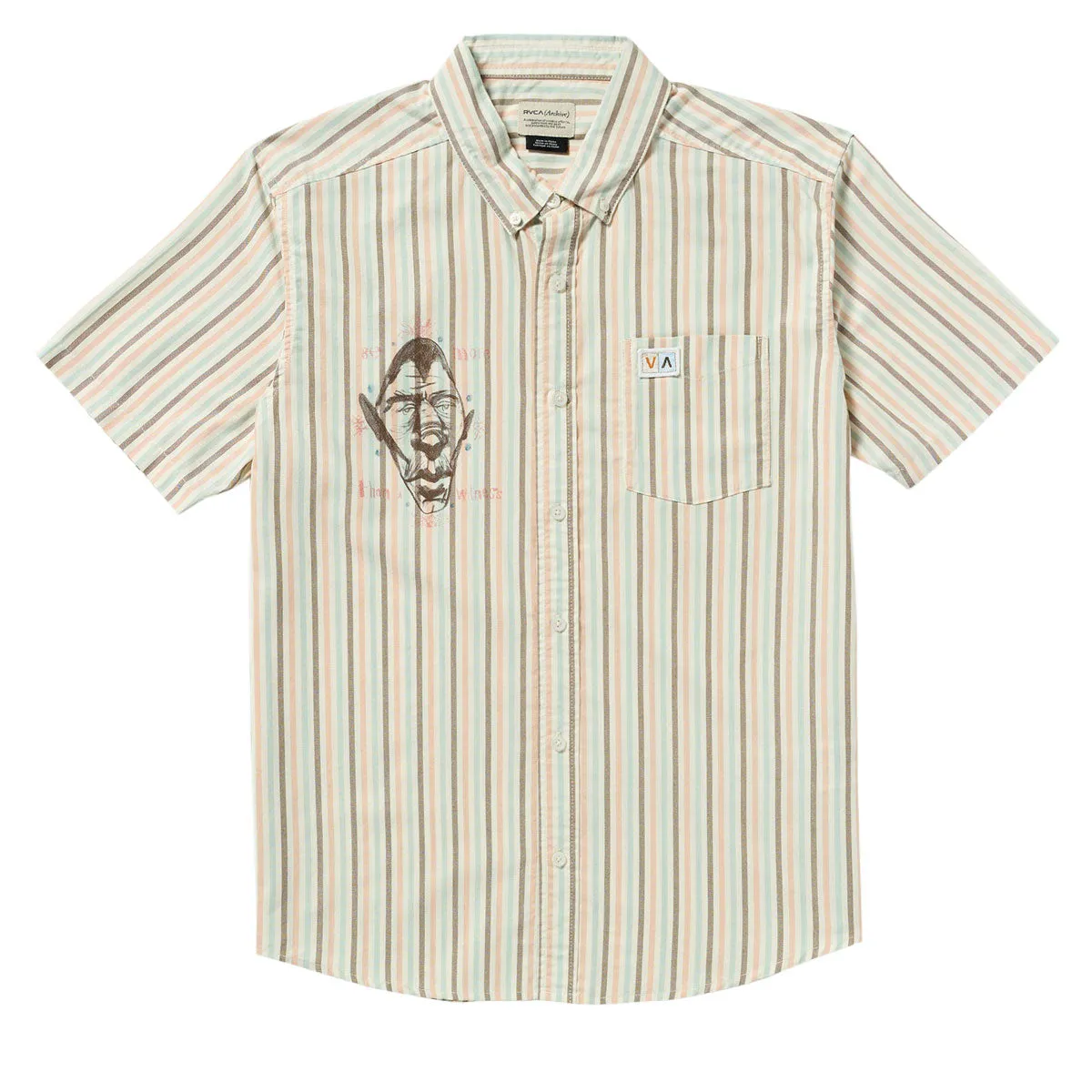 RVCA Jacobs Archive Stripe Shirt - Multi sold by CCS product image thumbnail 4