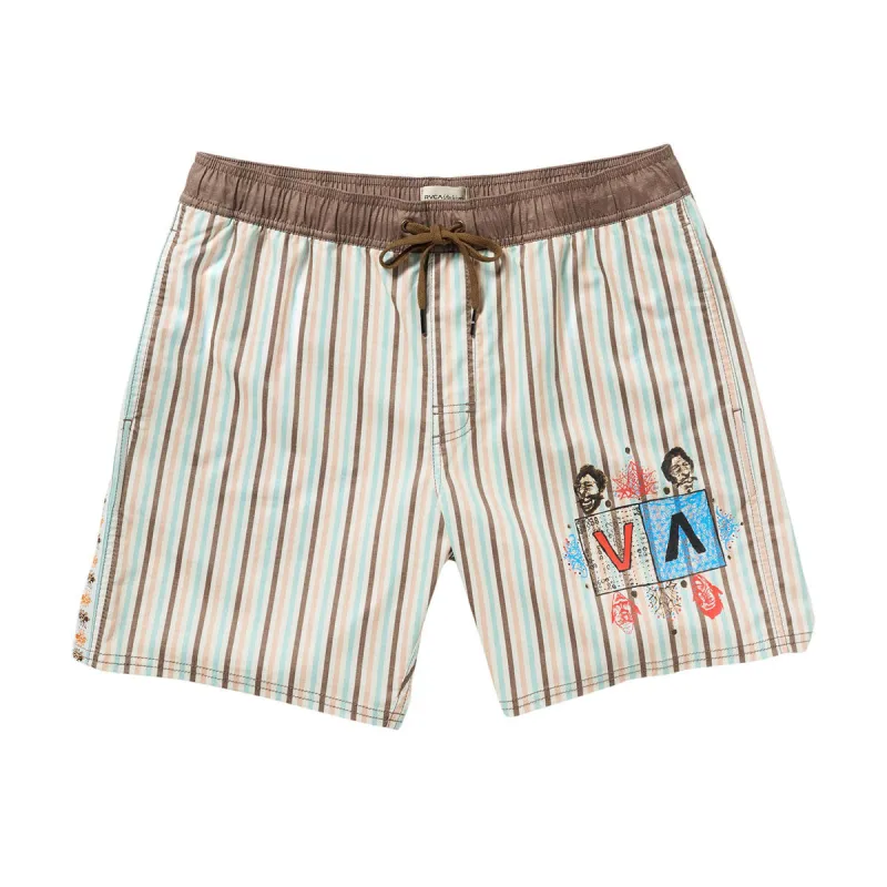 RVCA Jacobs Archive Strp Elastic 17 Boardshorts - Multi sold by CCS