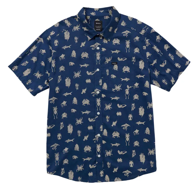 RVCA Sea Life Shirt - Royal made by RVCA