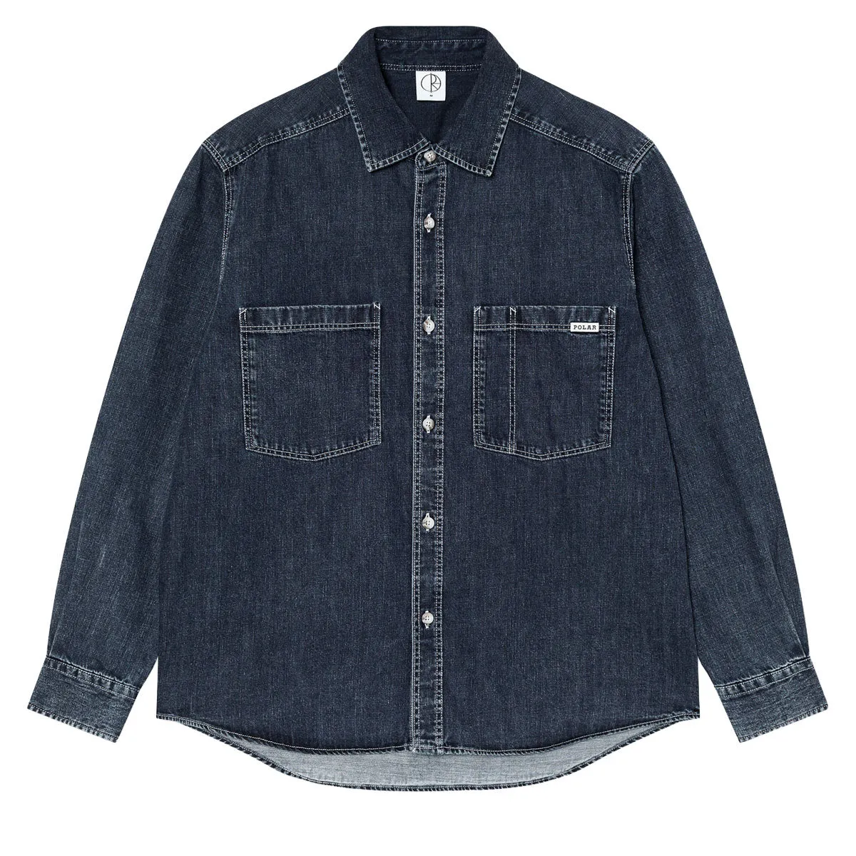 Polar Mike Long Sleeve Denim Shirt - Washed Blue sold by CCS